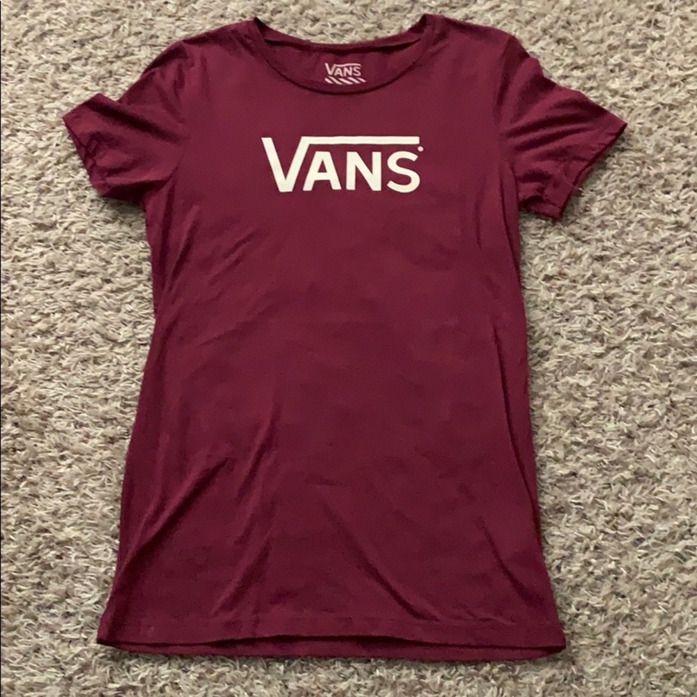 vans crimson t-shirt